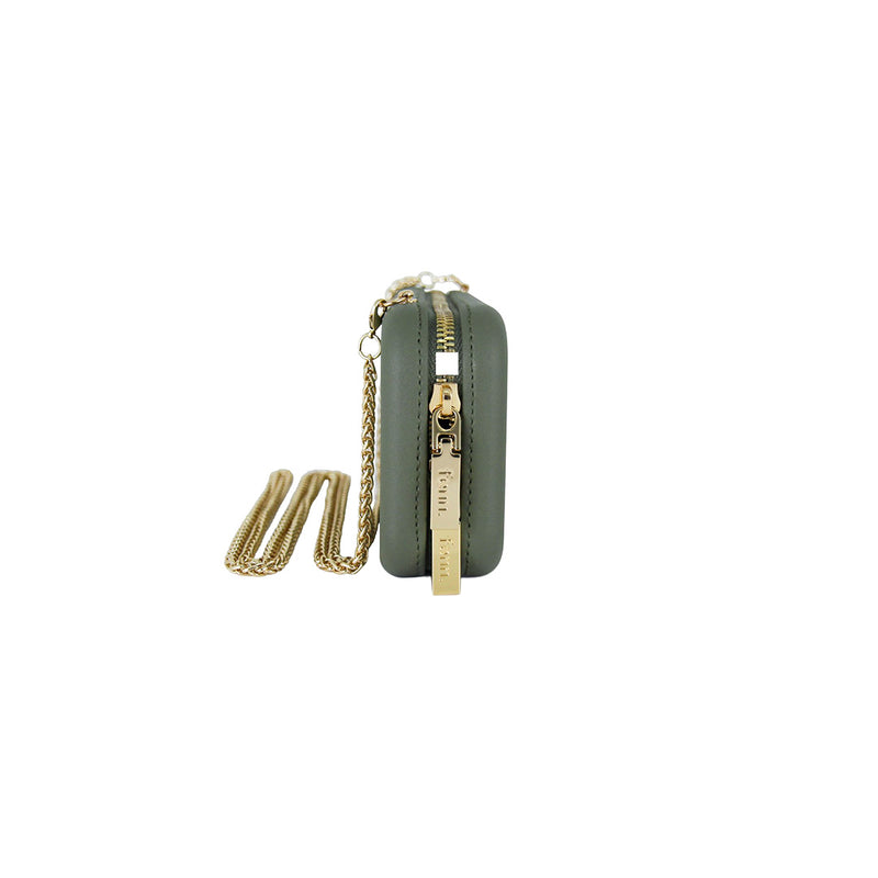 Fenn Collection - Chain Wallet Watercress With Gold Zip