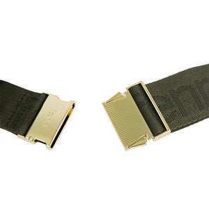 Fenn Collection - Pouch Canvas Strap Army Green Gold Zip