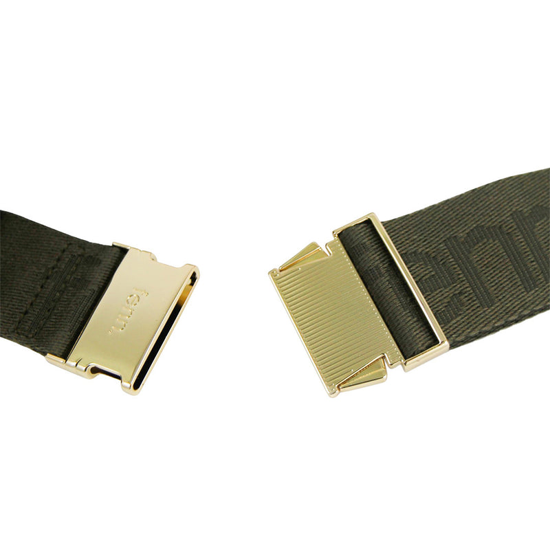 Fenn Collection - Pouch Canvas Strap Army Green Gold Zip