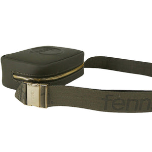 Fenn Collection - Pouch Canvas Strap Army Green Gold Zip