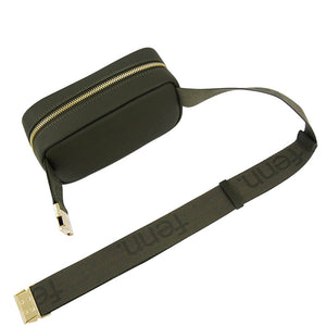 Fenn Collection - Pouch Canvas Strap Army Green Gold Zip