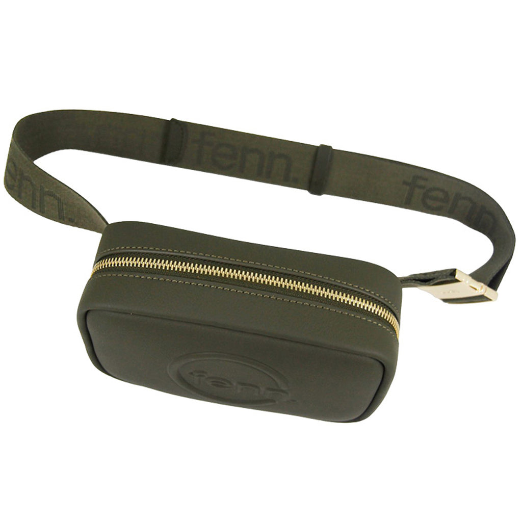 Fenn Collection - Pouch Canvas Strap Army Green Gold Zip
