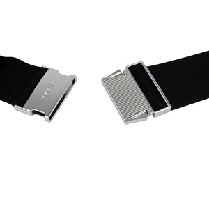 Fenn Collection - Pouch Canvas Strap Black Silver Zip