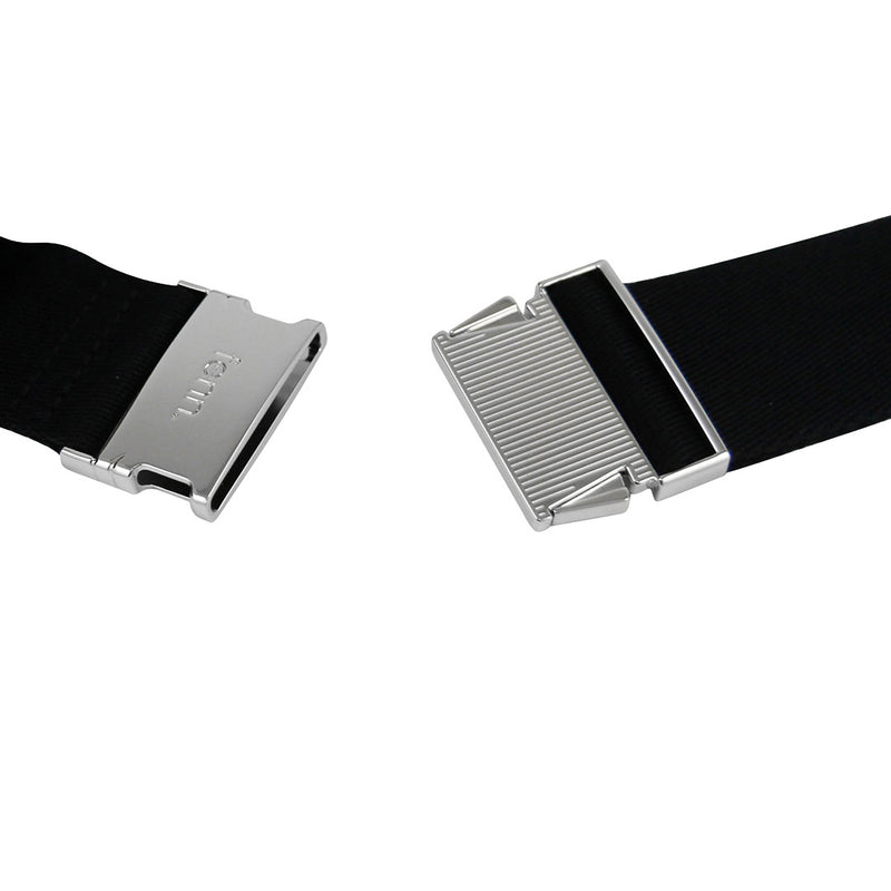 Fenn Collection - Pouch Canvas Strap Black Silver Zip