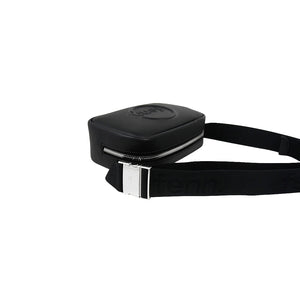 Fenn Collection - Pouch Canvas Strap Black Silver Zip