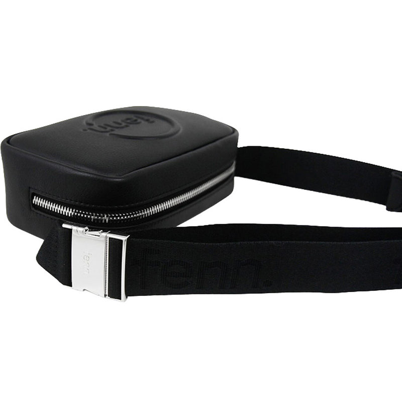 Fenn Collection - Pouch Canvas Strap Black Silver Zip