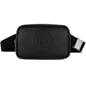 Fenn Collection - Pouch Canvas Strap Black Silver Zip