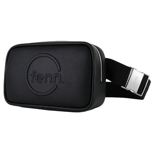 Fenn Collection - Pouch Canvas Strap Black Silver Zip