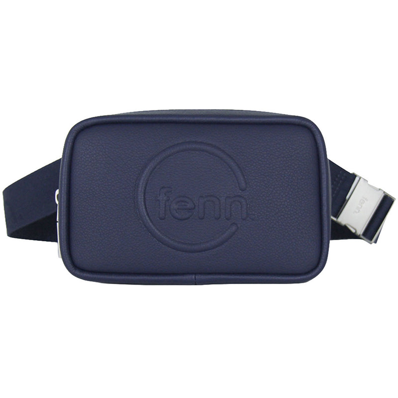 Fenn Collection - Pouch Canvas Strap Navy Silver Zip