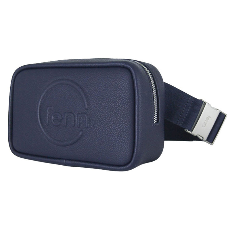 Fenn Collection - Pouch Canvas Strap Navy Silver Zip