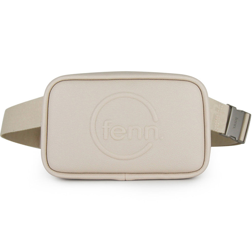 Fenn Collection - Pouch Canvas Strap Oatmeal Silver Zip