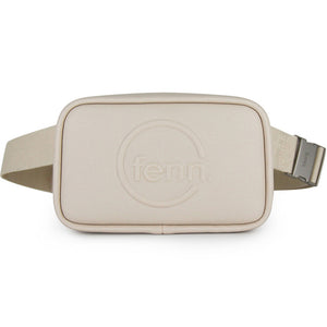 Fenn Collection - Pouch Canvas Strap Oatmeal Silver Zip