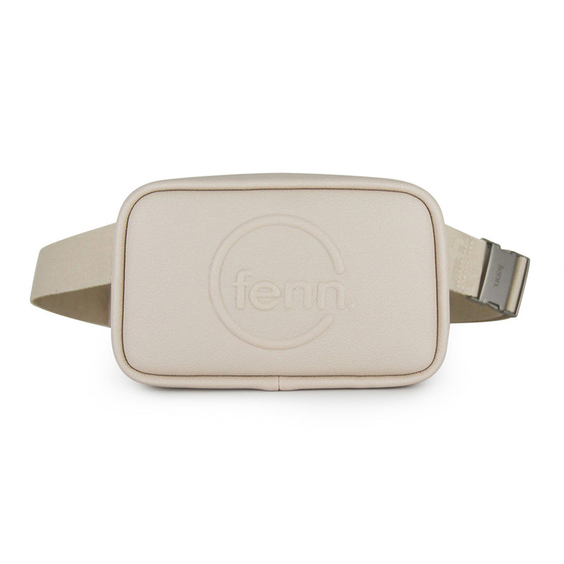 Fenn Collection - Pouch Canvas Strap Oatmeal Silver Zip