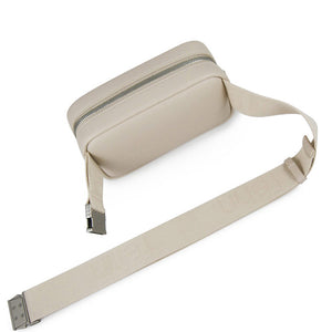 Fenn Collection - Pouch Canvas Strap Oatmeal Silver Zip
