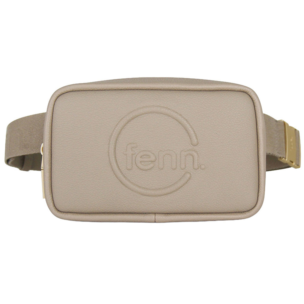 Fenn Collection - Pouch Canvas Strap Stone Sand Gold Zip