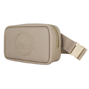 Fenn Collection - Pouch Canvas Strap Stone Sand Gold Zip