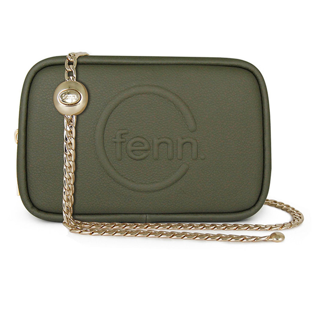 Fenn Collection - Pouch Chain Cross Body Bag Women Army Green