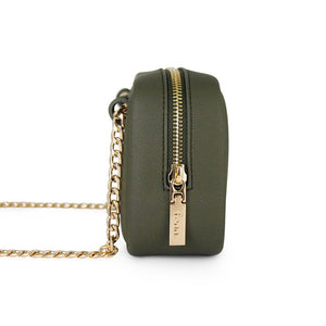 Fenn Collection - Pouch Chain Cross Body Bag Women Army Green