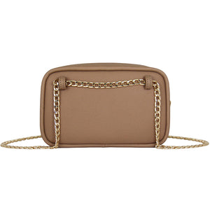 Fenn Collection - Pouch Chain Cross Body Bag Women Cappuccino