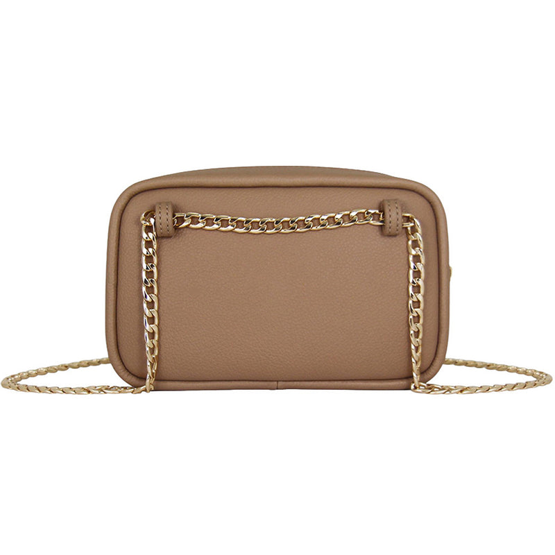 Fenn Collection - Pouch Chain Cross Body Bag Women Cappuccino