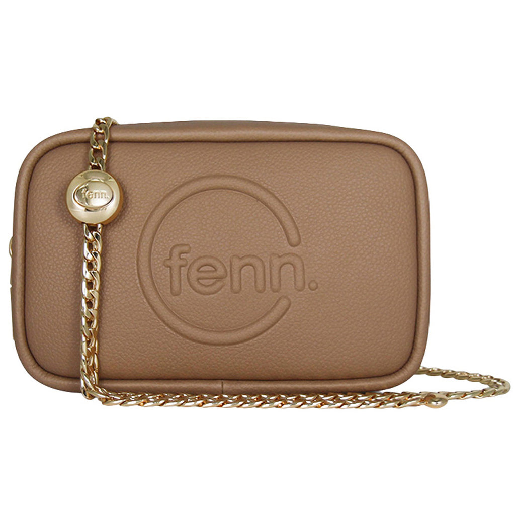 Fenn Collection - Pouch Chain Cross Body Bag Women Cappuccino