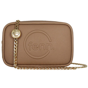 Fenn Collection - Pouch Chain Cross Body Bag Women Cappuccino