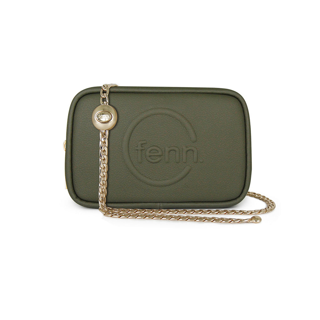 Fenn Collection - Pouch Chain Cross Body Bag Women Army Green