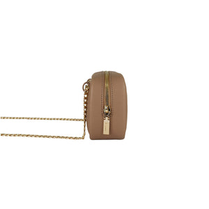 Fenn Collection - Pouch Chain Cross Body Bag Women Cappuccino