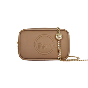 Fenn Collection - Pouch Chain Cross Body Bag Women Cappuccino