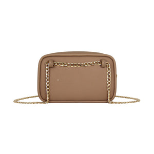Fenn Collection - Pouch Chain Cross Body Bag Women Cappuccino