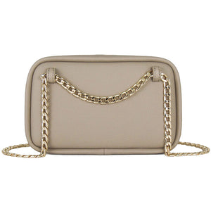Fenn Collection - Pouch Chain Cross Body Bag Women Stone Sand