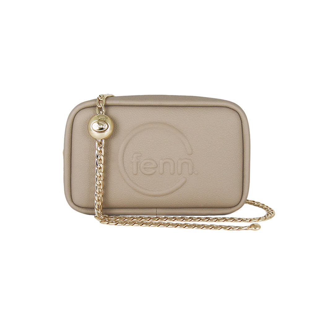 Fenn Collection - Pouch Chain Cross Body Bag Women Stone Sand