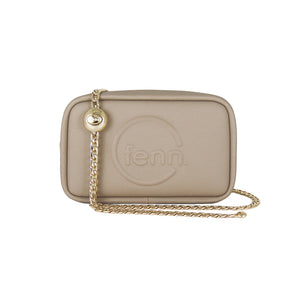 Fenn Collection - Pouch Chain Cross Body Bag Women Stone Sand