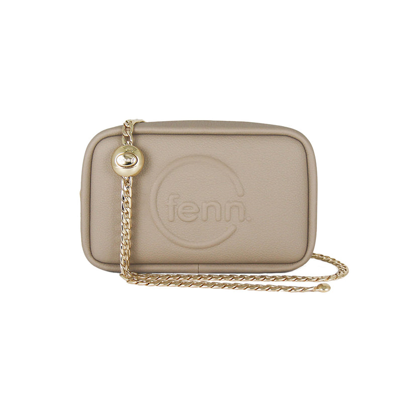 Fenn Collection - Pouch Chain Cross Body Bag Women Stone Sand
