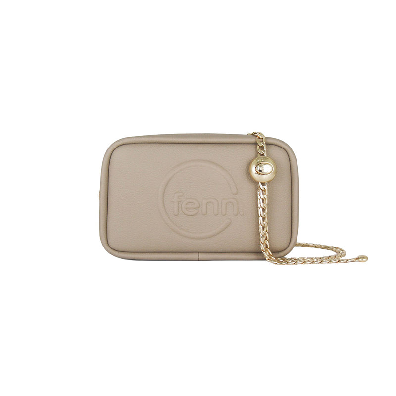 Fenn Collection - Pouch Chain Cross Body Bag Women Stone Sand