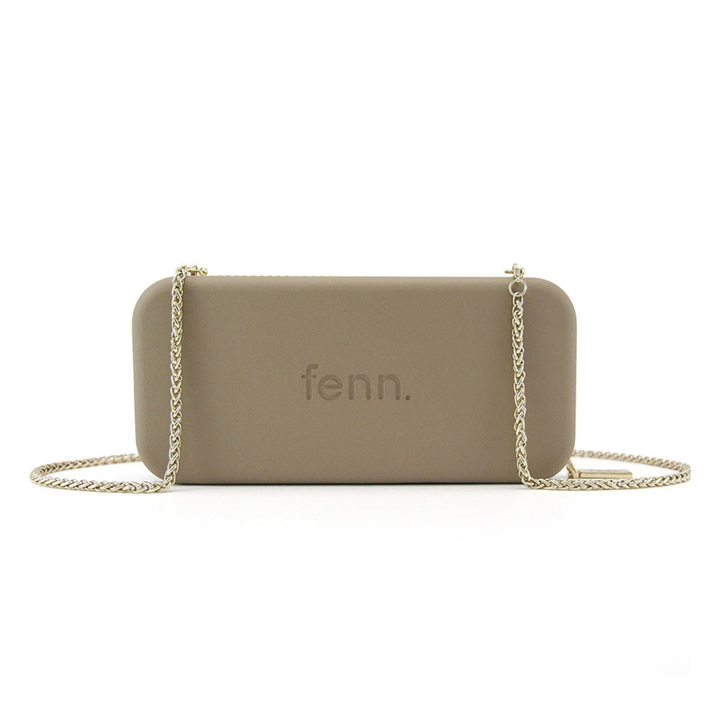 Fenn Collection - Stone Wallet With Gold Zip And Chain