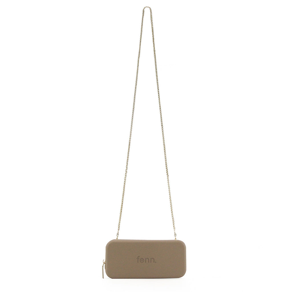 Fenn Collection - Stone Wallet With Gold Zip And Chain
