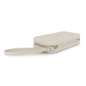 Fenn Collection - Champagne Handle With Strap Silver Zip Wallet