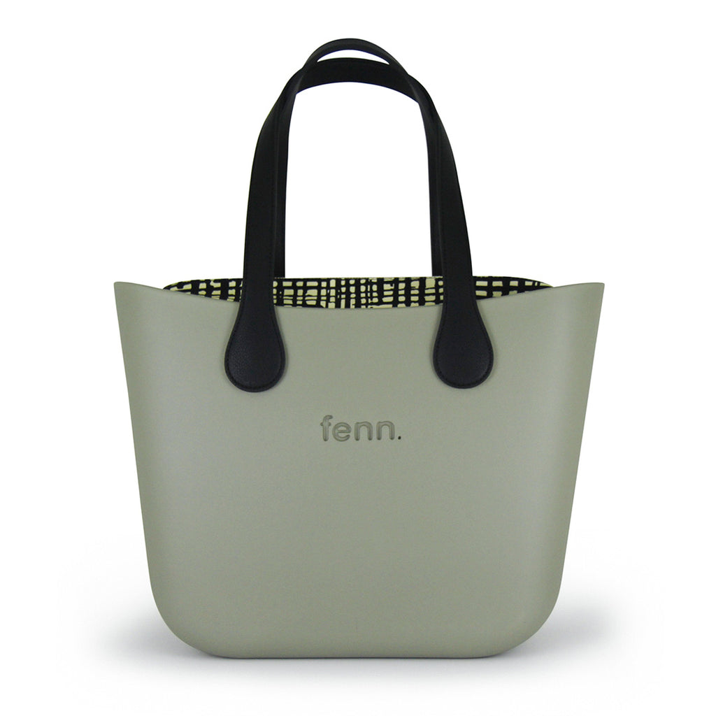 Fenn Collection - Original Watercress Tote Handbag Large Black Handles