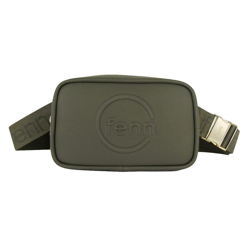 Fenn Collection - Pouch Canvas Strap Army Green Gold Zip