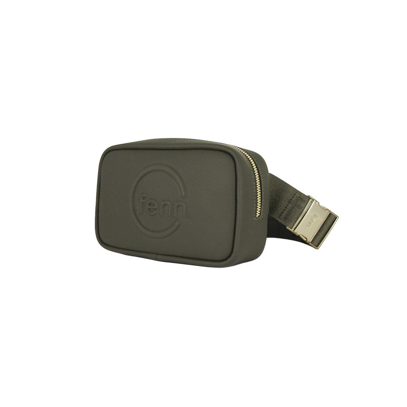Fenn Collection - Pouch Canvas Strap Army Green Gold Zip