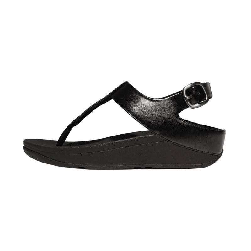 FitFlop - Fino Crystal Mix T-Strap Sandal All Black