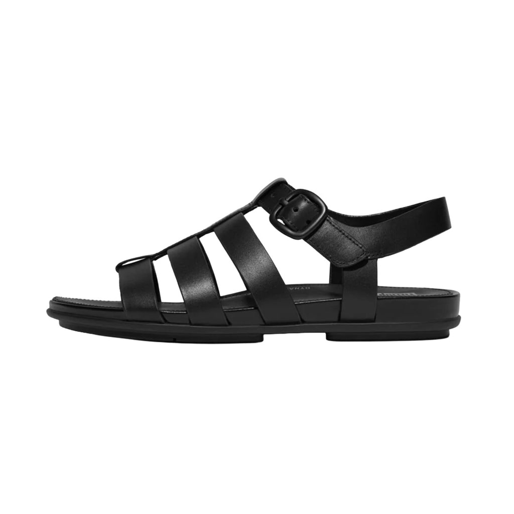 FitFlop - Gracie Leather Fisherman Sandals Black