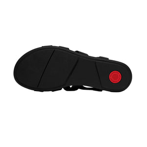 FitFlop - Gracie Leather Fisherman Sandals Black