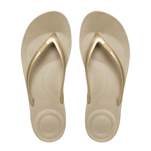 FitFlop - iQuishion Ergonomic Flip Flop Womens Gold