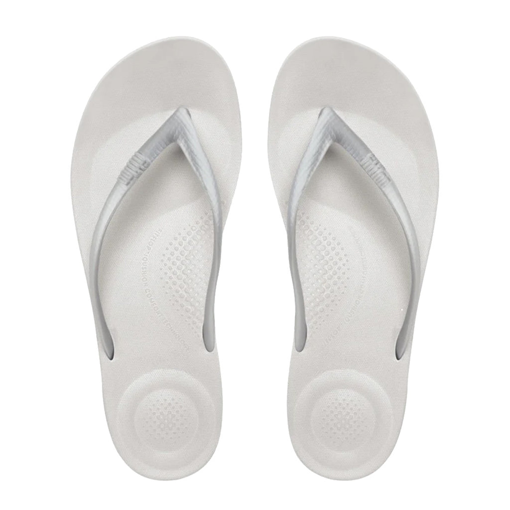 FitFlop - iQuishion Ergonomic Flip Flop Womens Silver