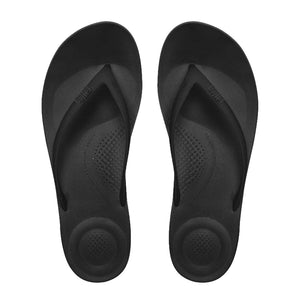 FitFlop - iQuishion Ergonomic Flip Flop Womens All Black