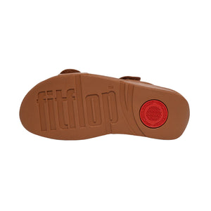 FitFlop - Lulu Adjustable Leather Slides Light Tan