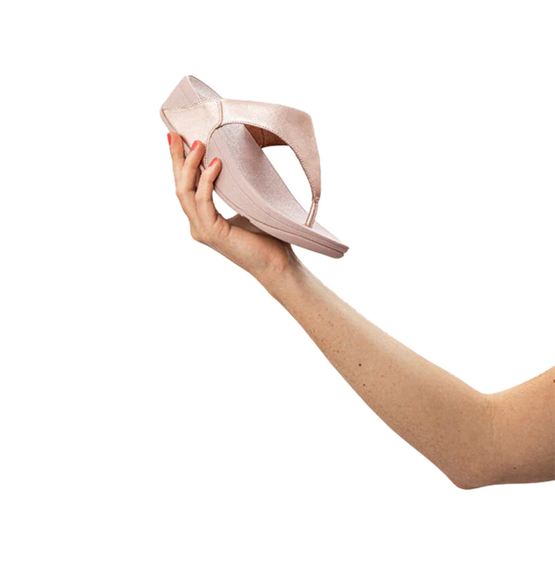 FitFlop - Lulu Leather Sandal Womens Rose Gold