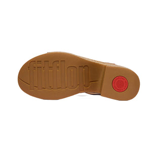 FitFlop - Platfforms Leather & Cork Heeled Ankle-Strap Sandals Women Deep Tan